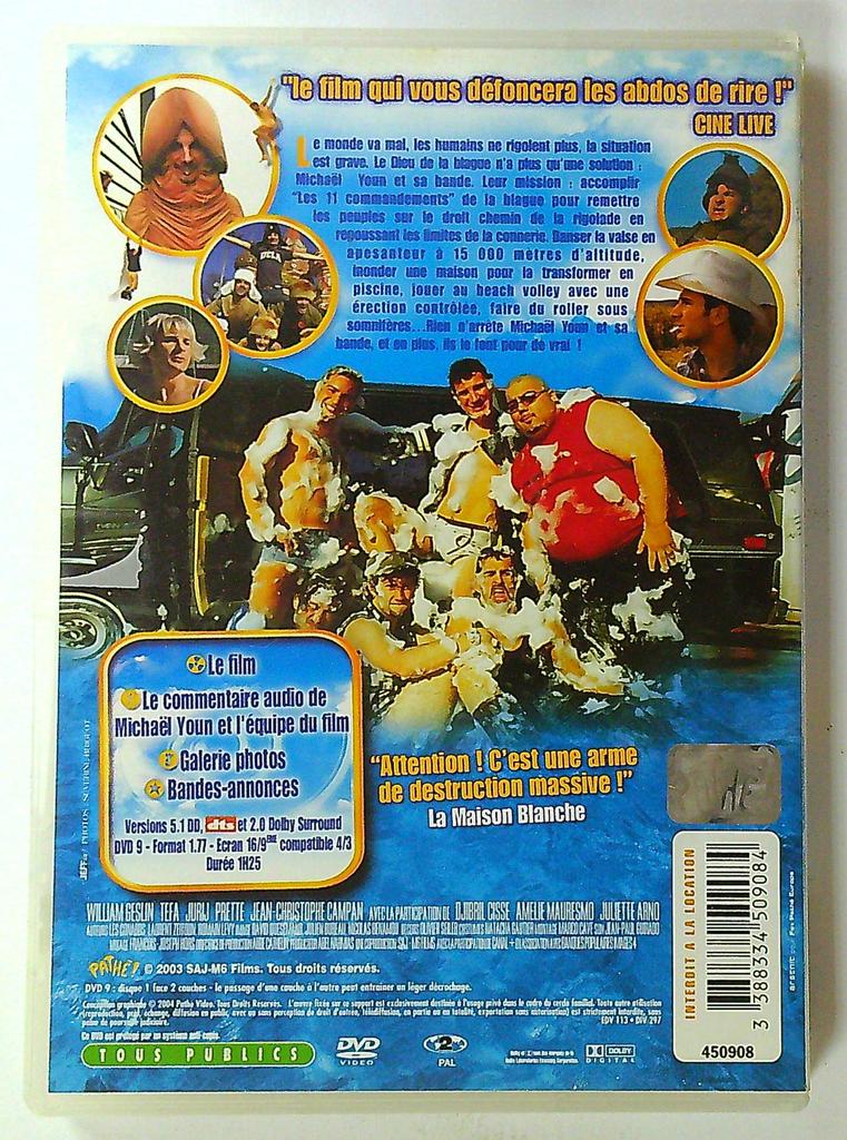Dvd Les 11 Commandements Michaël Youn