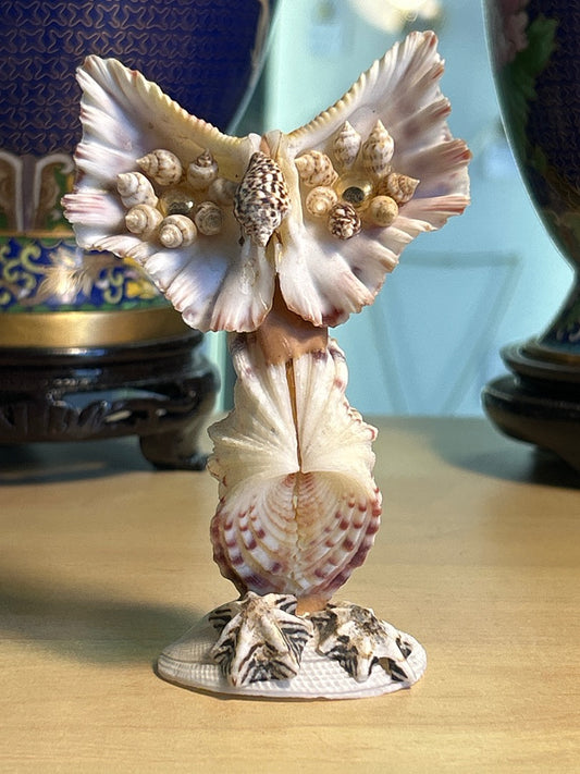 Figurine Chouette / Hibou coquillages