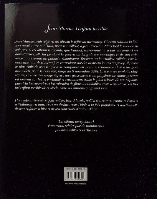 Livre Jean Marais l'enfant terrible – Albin Michel – Biographie