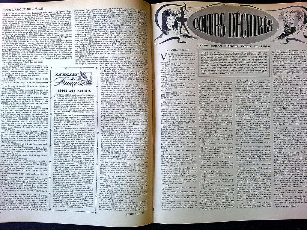 Magazine – Nous Deux N° 582 – Littérature – Roman vintage