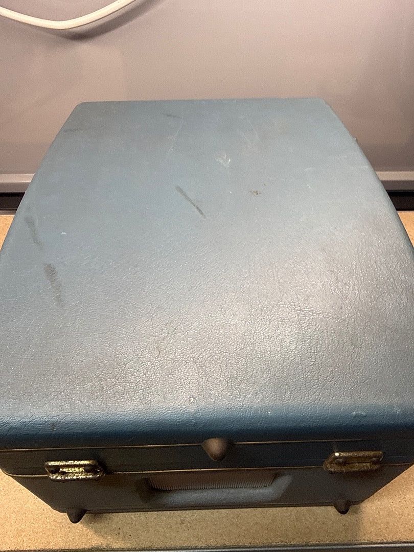 Magnétophone – Telecronic – Boîte – Vintage bleu gris