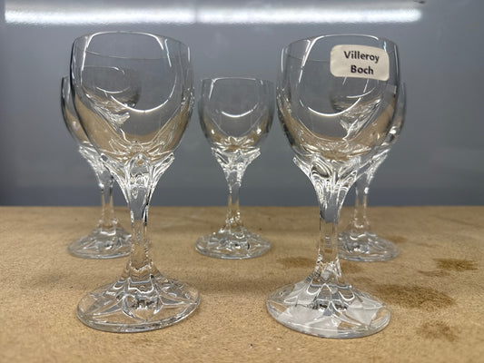 Verres à pied – Villeroy & Boch – Arts de la table – Lot de 5 verres liqueur