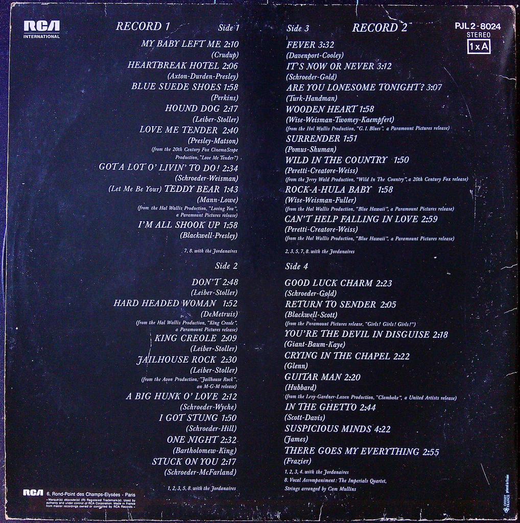 Disque vinyle Elvis Presley Elvis Forever Rca