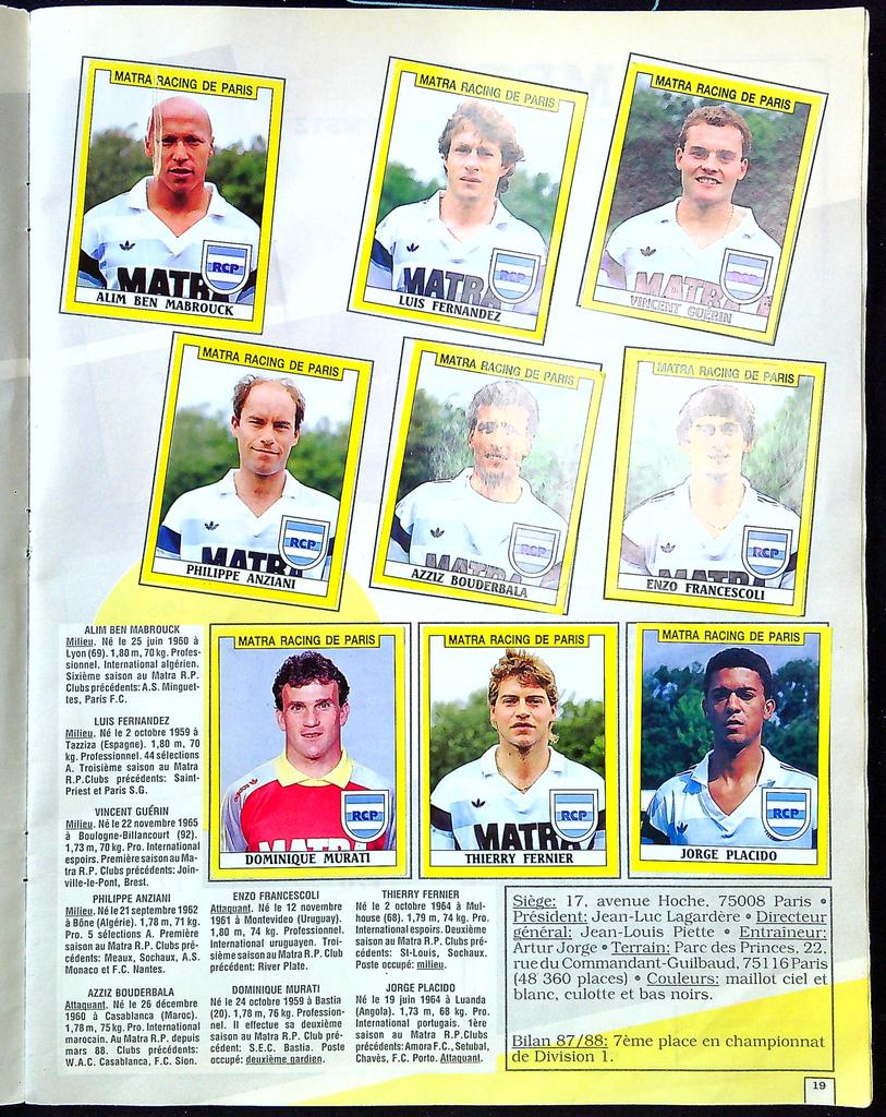 Album Panini Foot 89