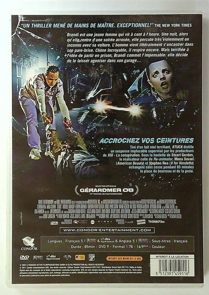 Dvd Stuck Instinct de Survie - Stuart Gordon
