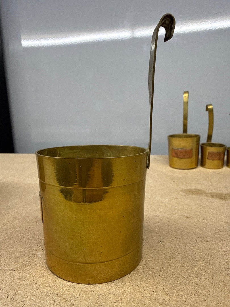 Mesures À Lait – Sans Marque – Cuisine – Set Vintage En Laiton