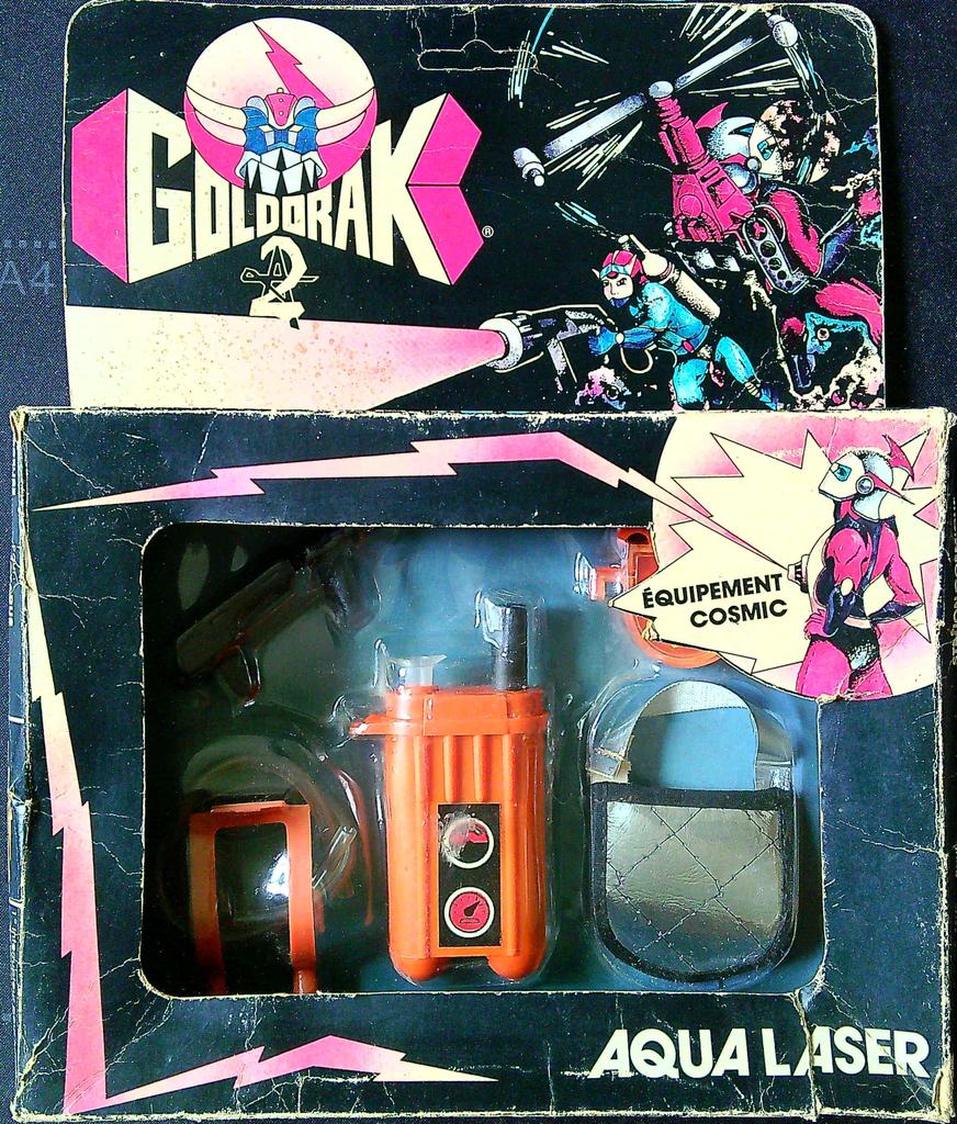 Jeu Goldorak Aqua Laser Ceji Arbois 1978 Neuf en boite scellée Misb avec flap d'origine