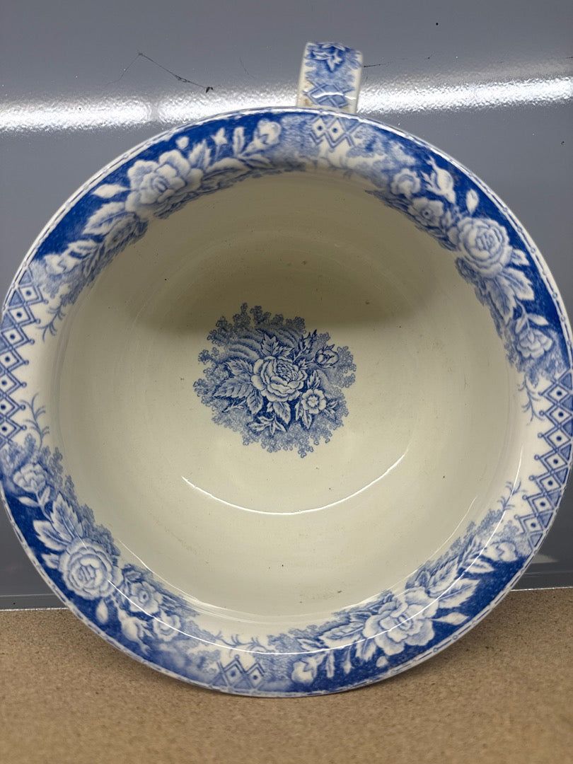 Pot de chambre – Onnaing Jardinière – Ornements – Floral bleu blanc