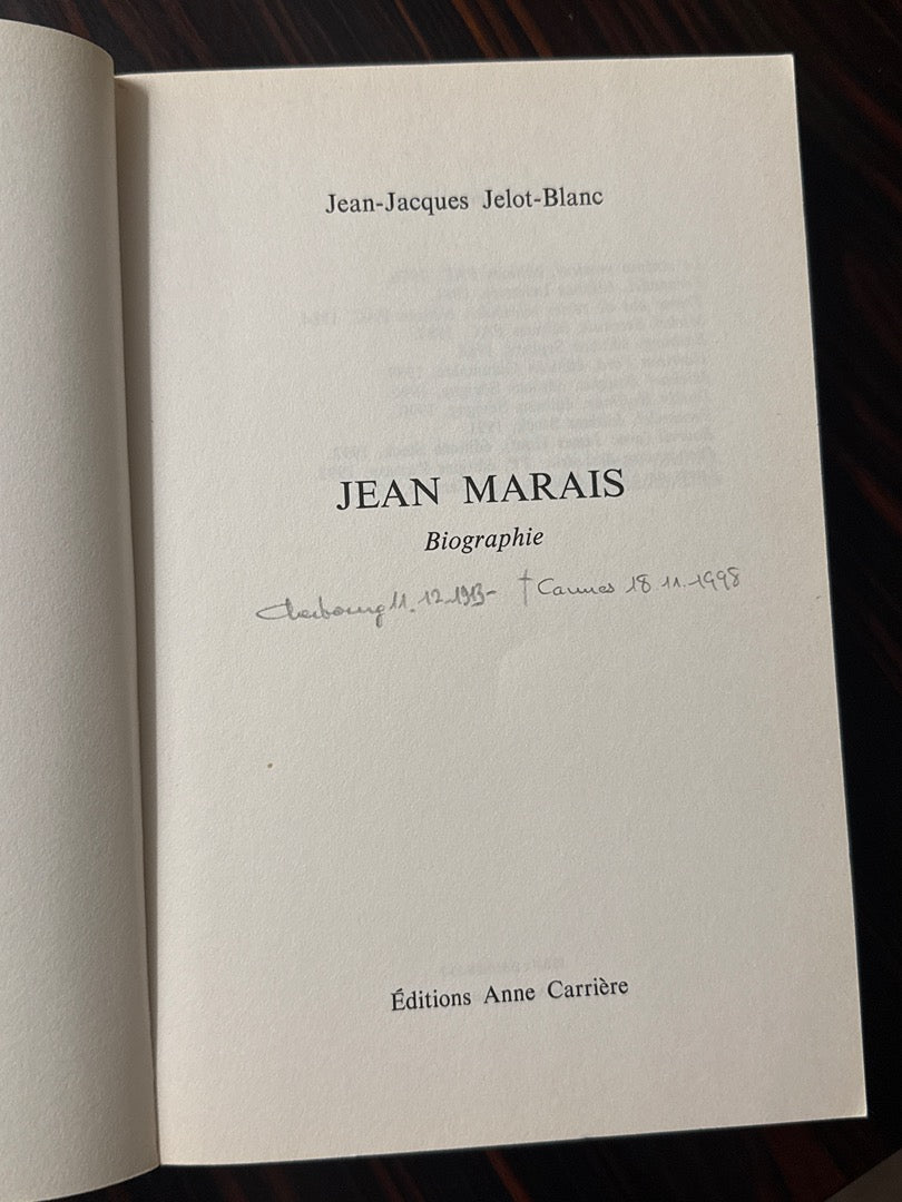 Livre Jean Marais – Jelot-blanc – Biographie – Cinéma