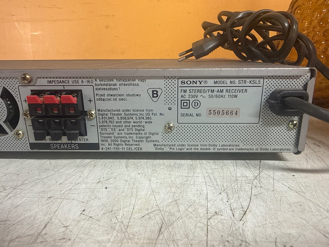 Ampli de salon - Sony Str-ksl5 - Receveur - Argente