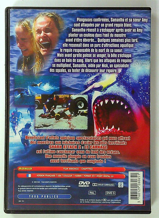 Dvd Shark Attack 2 Le Carnage - Version Française