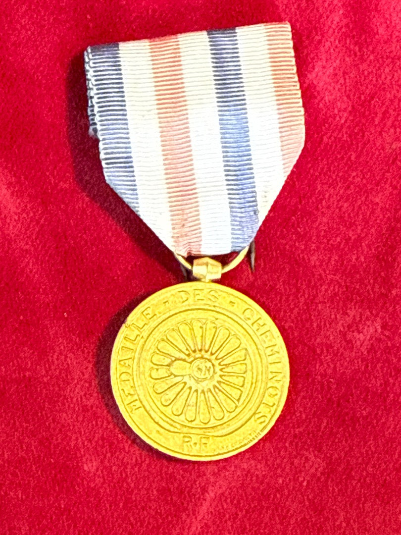 Médaille des Cheminots – Sncf – Collection – Ruban tricolore