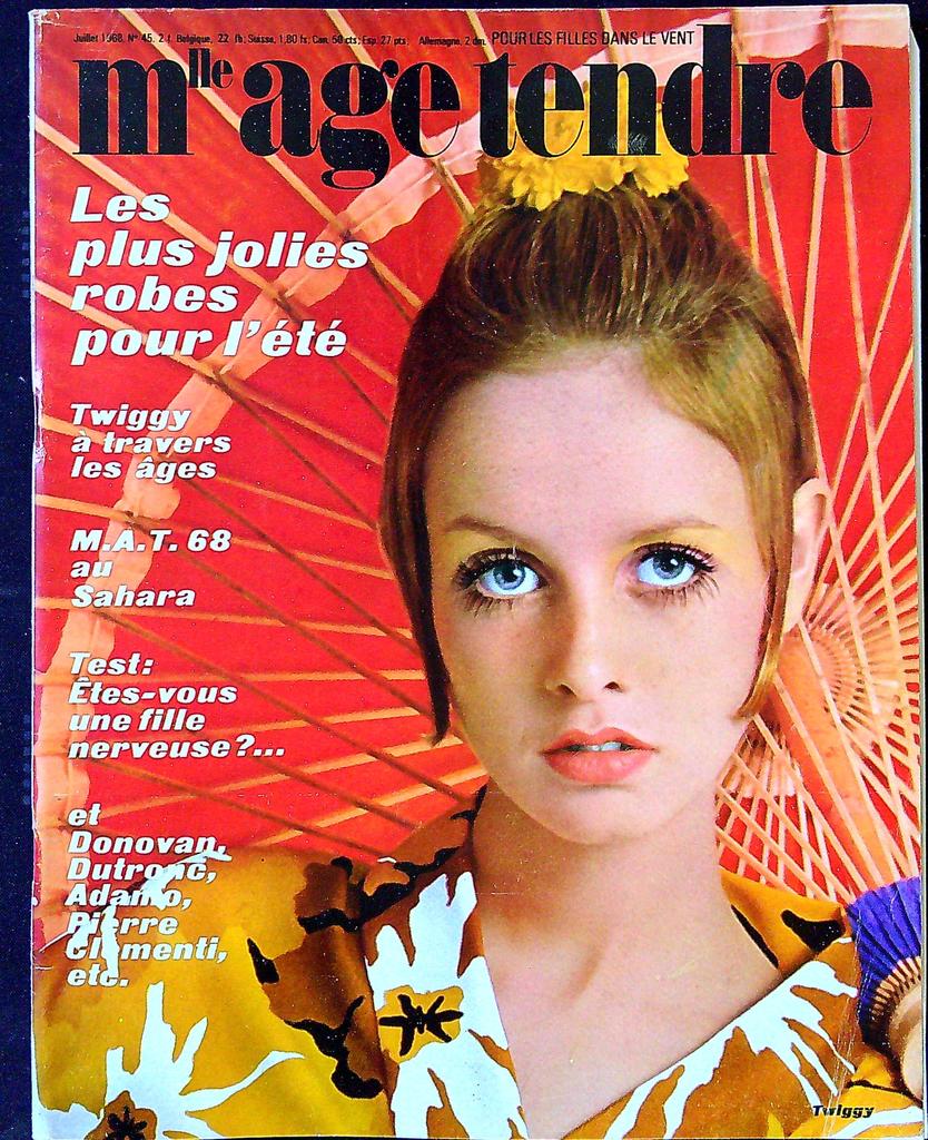 Magazine – Mlle Âge Tendre N°45 – Vintage – Twiggy