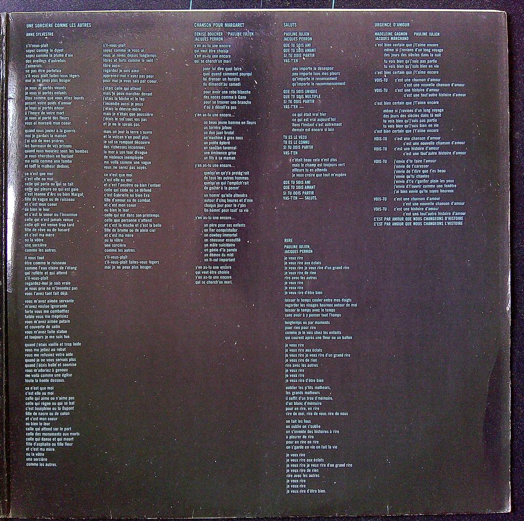 Vinyle – Pauline Julien – Musique – Femmes de Paroles
