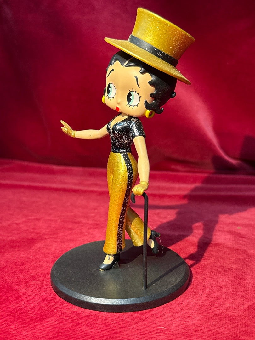 Figurine Betty Boop chapeau haut de forme doré Fleischer Studios