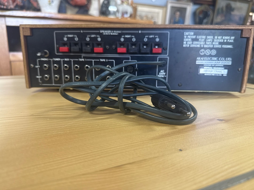 Amplificateur – Akai Am-2200 – Hi-fi – Vintage argenté