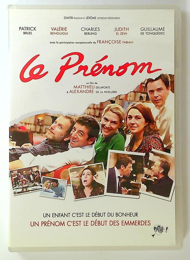 Dvd Film Le Prénom avec Patrick Bruel Comédie