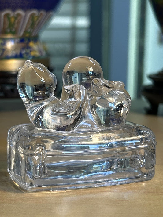Figurine Chat – Cristal d’arques – Ornement