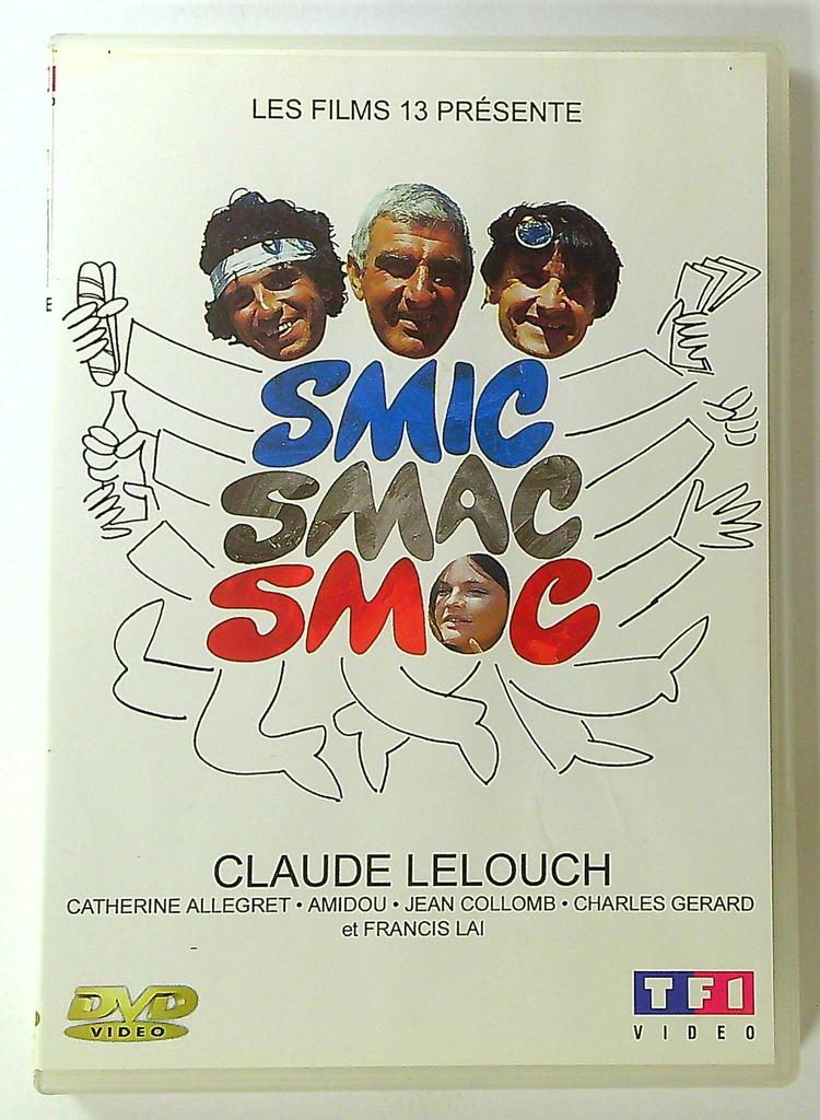 Dvd Smic Smac Smoc - Claude Lelouch - Tf1 Vidéo