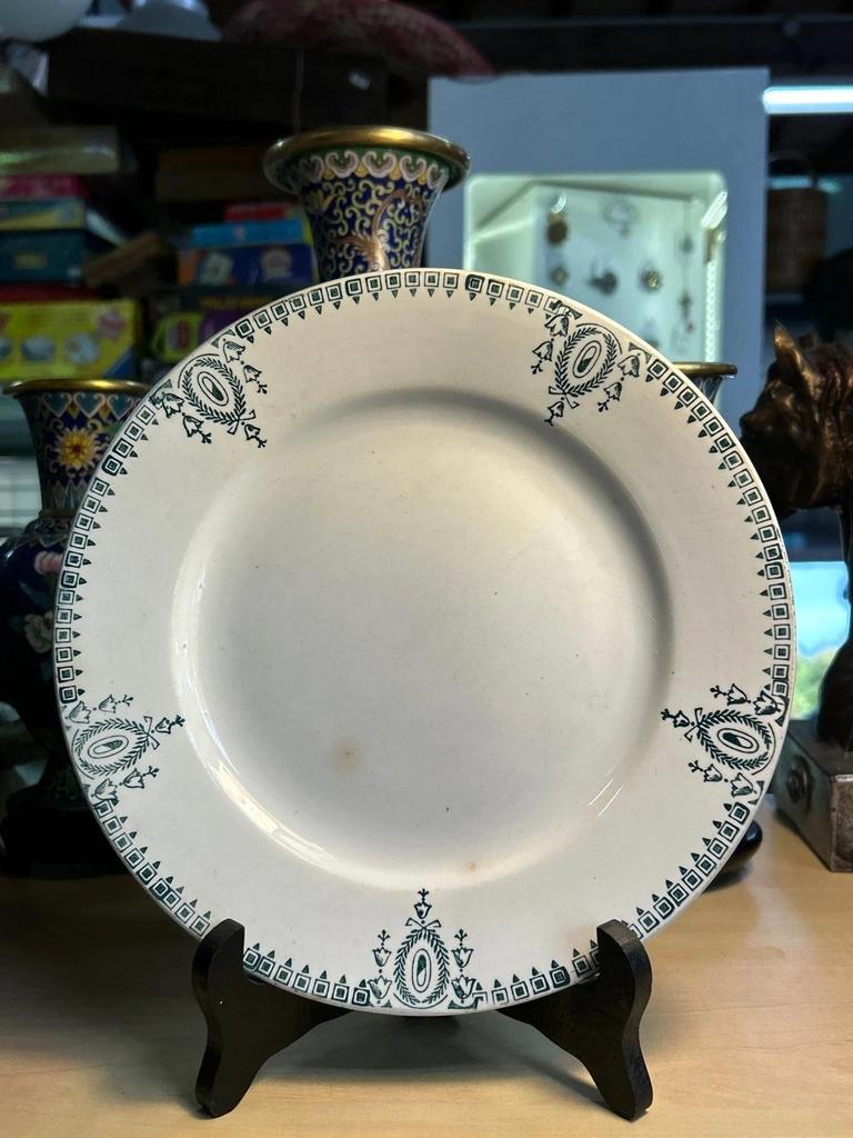Ensemble de 7 Assiettes Ceranord Céramique du nord St Amand Made in France
