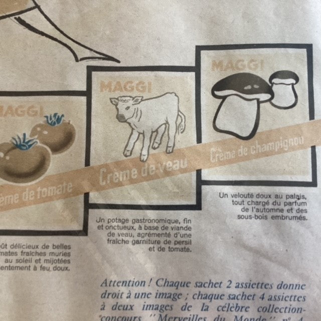 Cadre, Publicité Maggi ma joie ! 4 potages " Crème "