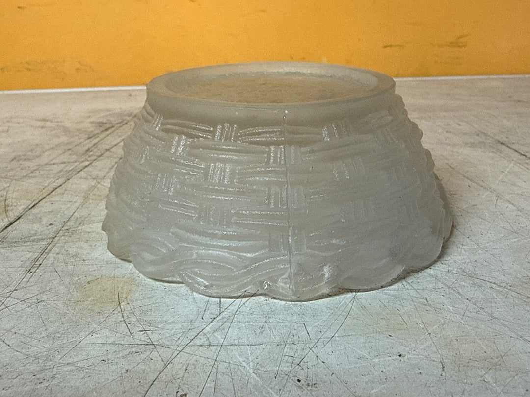 Coquetier – Poule en verre givré