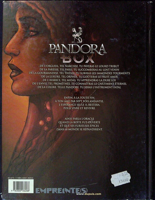 Bd – Pandora Box Tome 2 – Bande dessinée – Dupuis La Paresse