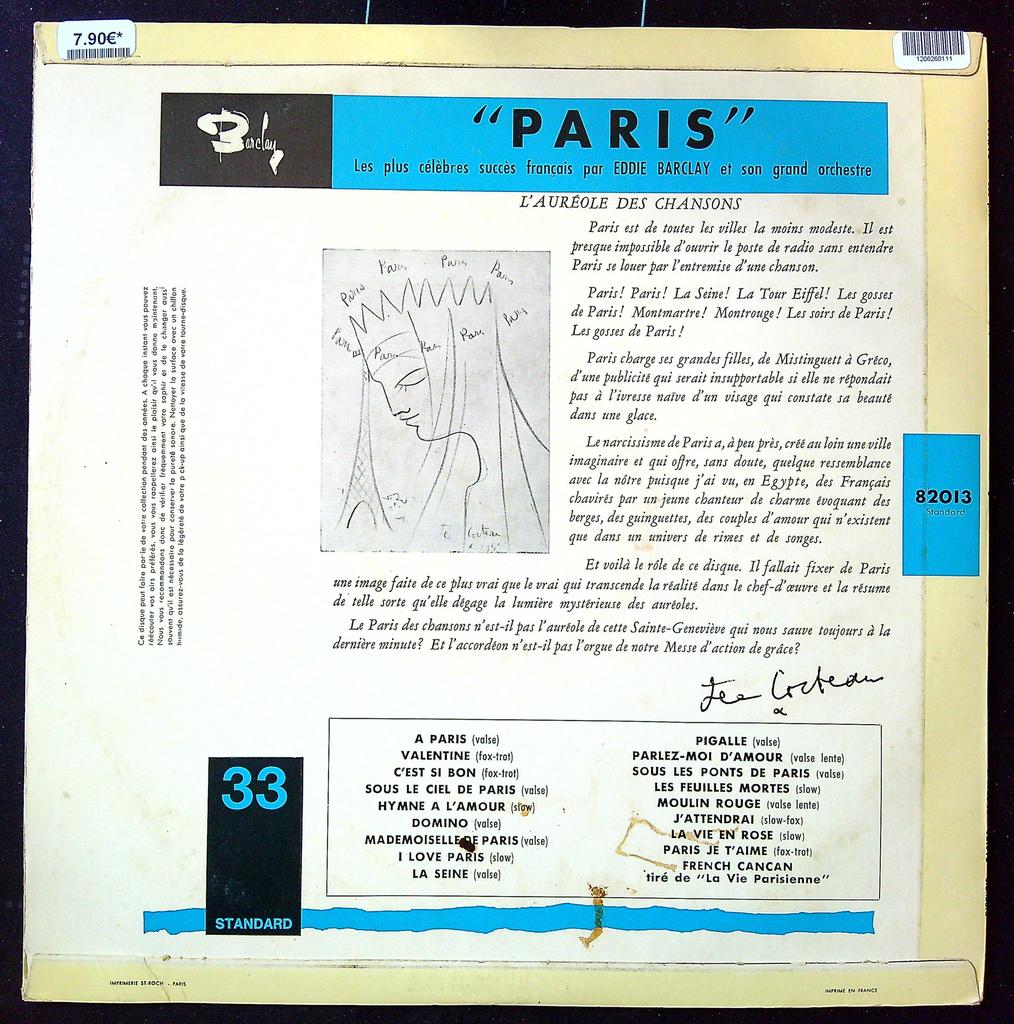 Vinyle – Eddie Barclay Paris – Musique – Édition Vintage