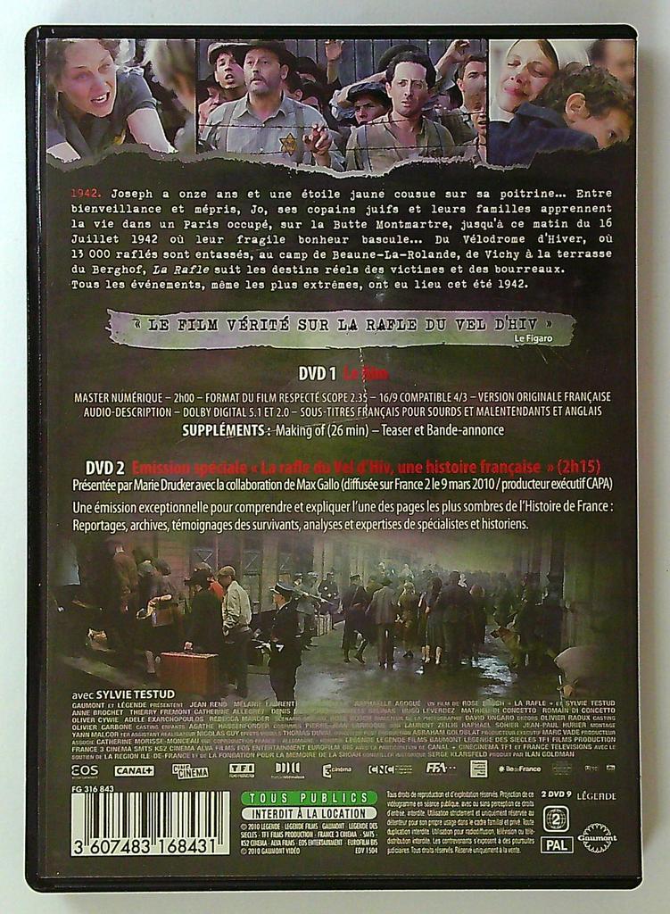 Dvd La Rafle Gaumont Edition 2 Dvd