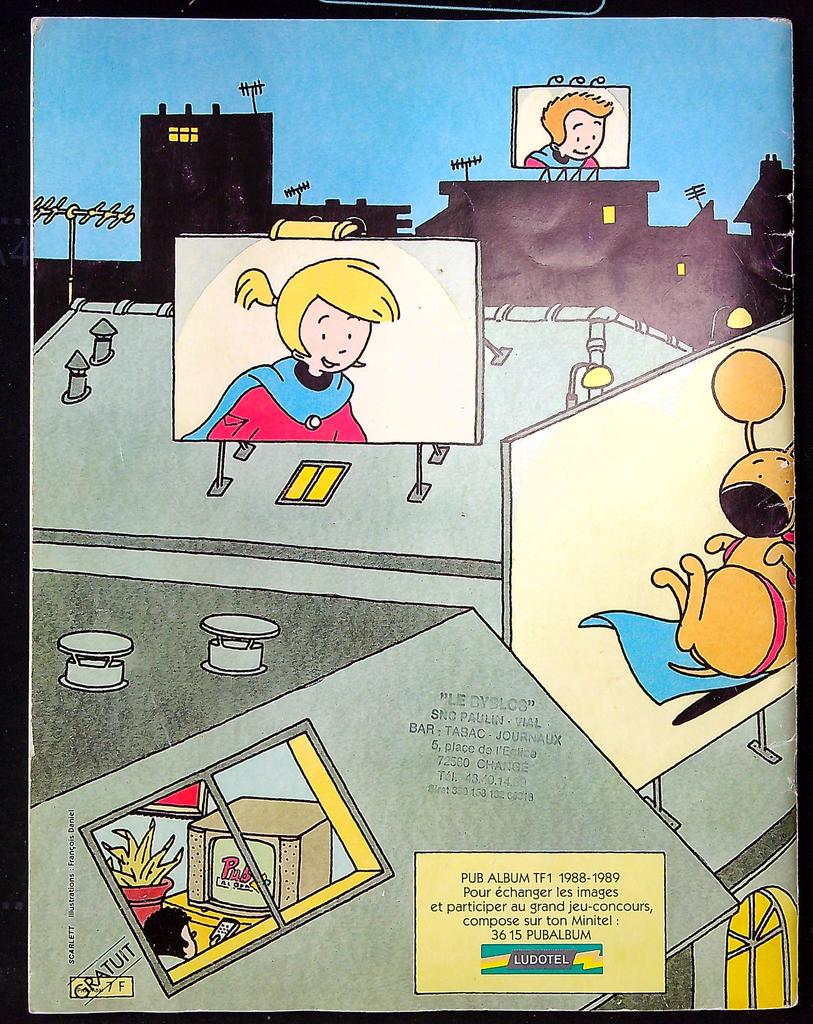 Album de collection Pub Album Tf1 1988 Bon état complet sauf vignette n 82
