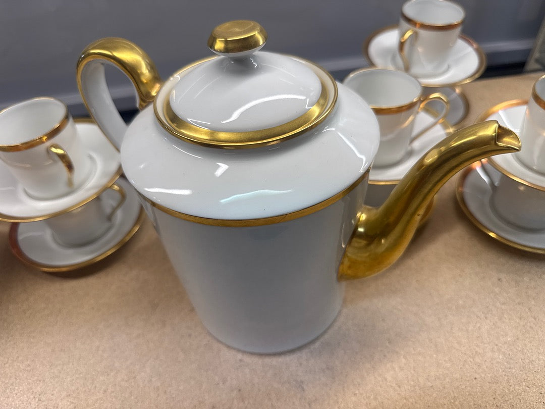 Service café – Ahrenfeldt – Vaisselle – Porcelaine blanche