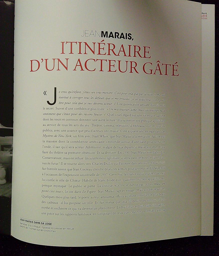 Livre – Jean Marais – Art & Cinéma – Biographie
