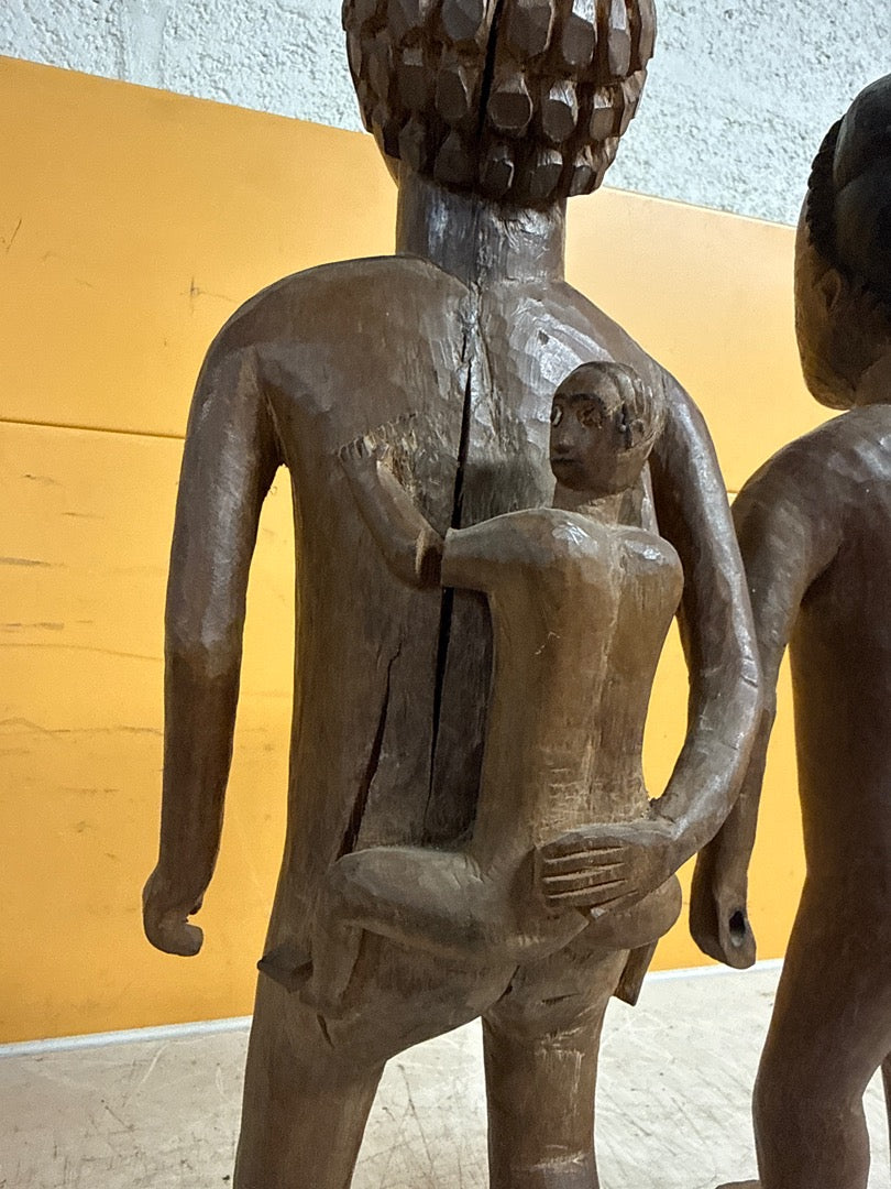 Paire de sculptures en bois – Statuettes africaines