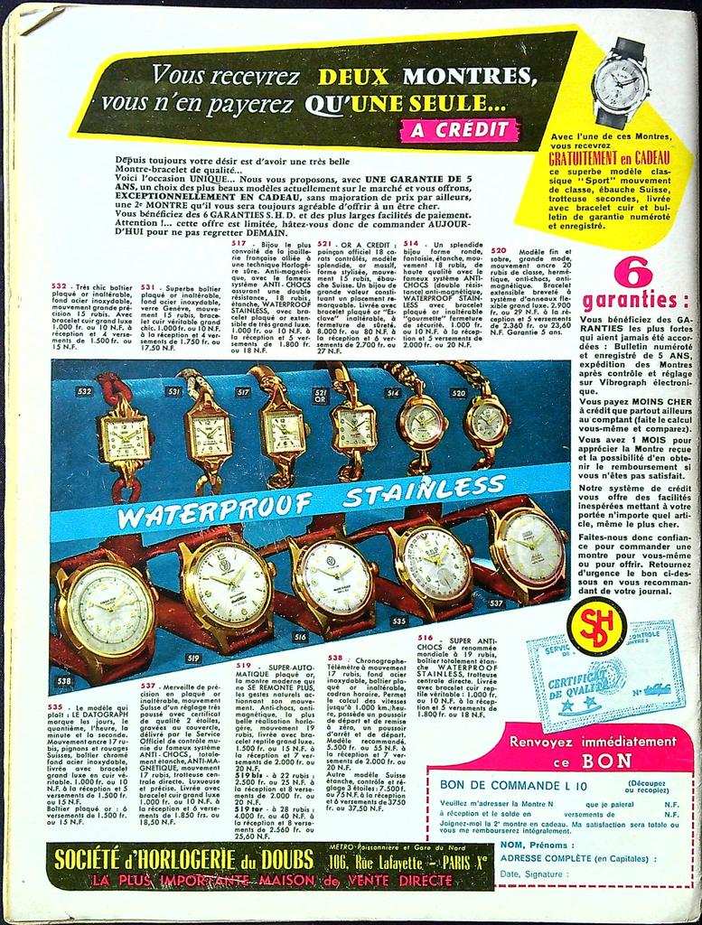 Magazine Festival N° 654 – Revue – Cinéma Vintage 1961