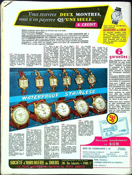 Magazine Festival N° 654 – Revue – Cinéma Vintage 1961