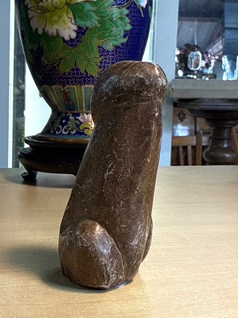 Statuette phallique – Artisanal – Décoration – Pierre sculptée