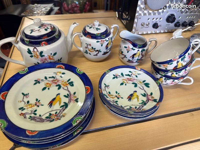 Service à thé et café – Japon – Art de la table – Décor oiseaux