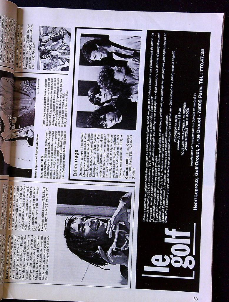 Magazine Best n°160 – Novembre 1981 – Musique Rock The Clash