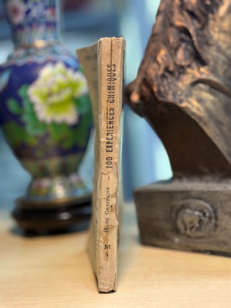 Rare livre ancien 100 Expériences Chimiques H. de Graffigny 2eme édition