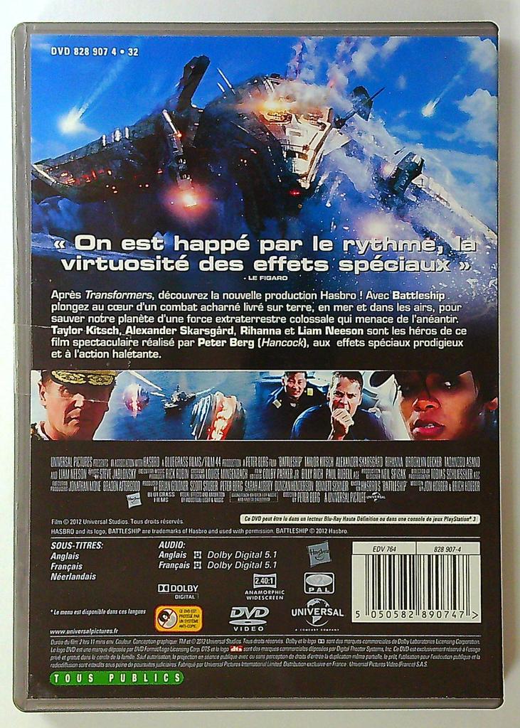 Dvd Battleship le film avec Rihanna