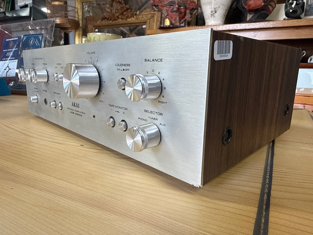 Amplificateur – Akai Am-2200 – Hi-fi – Vintage argenté