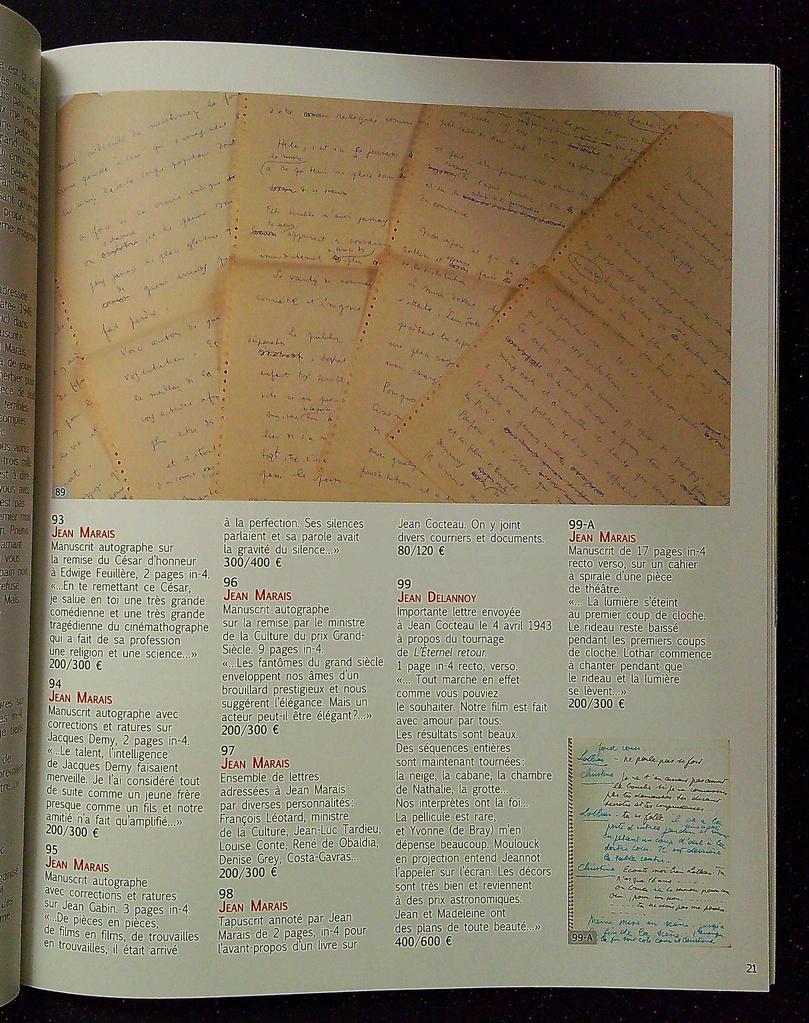 Catalogue – Cocteau Marais – Livre – Arts Talents