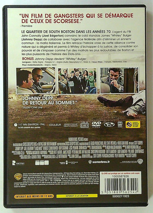 Dvd Strictly Criminal Black Mass Johnny Depp Warner Bros