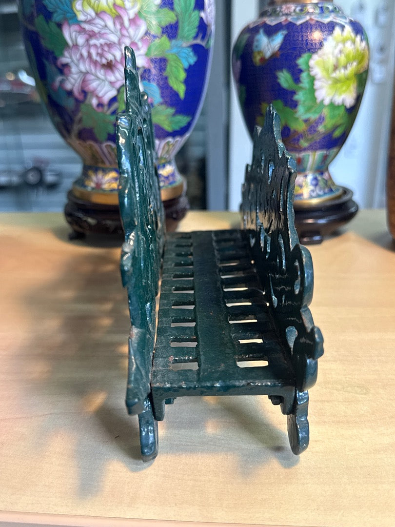 Porte-serviettes – En fonte vert