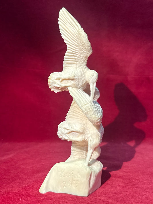 Sculpture oiseaux en Os Lechat 2013