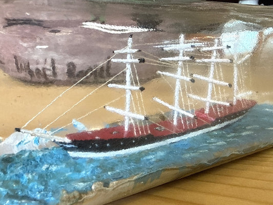 Bateau en bouteille – Jockey – Décoration – Voilier vintage