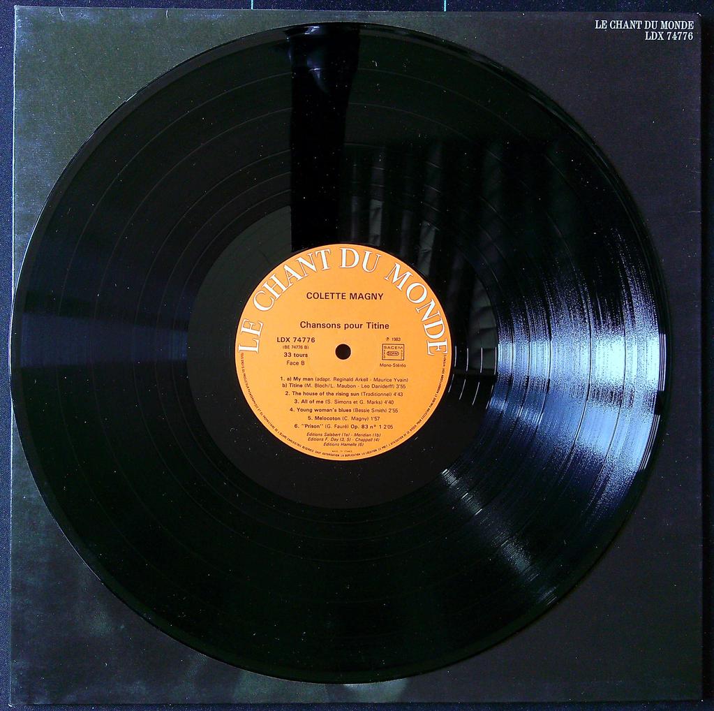 Vinyle – Colette Magny – Musique – Chansons pour Titine
