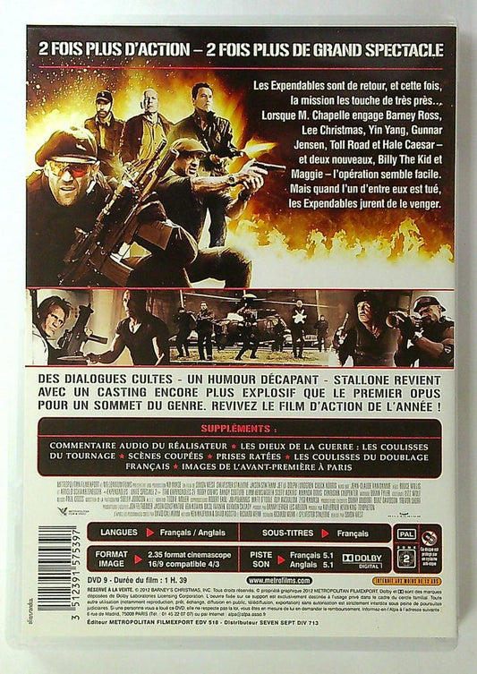 Dvd Expendables 2 Unité Spéciale Metropolitan Stallone