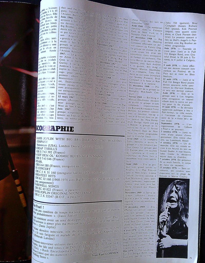 Magazine – Extra N° 50 – Musique – Janis Joplin Queen 1975