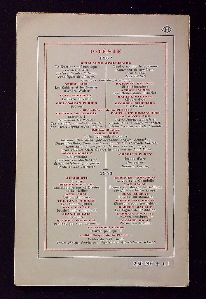 Livre – Maurice Fombeure Une forêt de charme – Littérature – Édition 1955